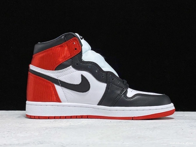 Cheap Air Black Satin Jordan CD0461-016 High Retro 1 Toe 0812
